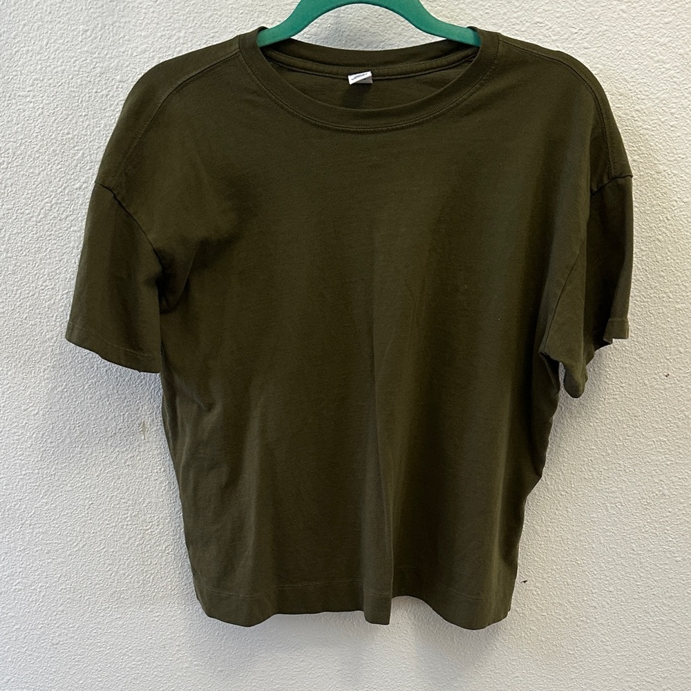 Old Navy Dark Green Men's Short Sleeve Tee